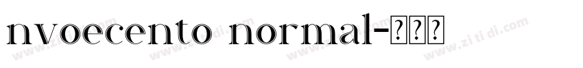 nvoecento normal字体转换